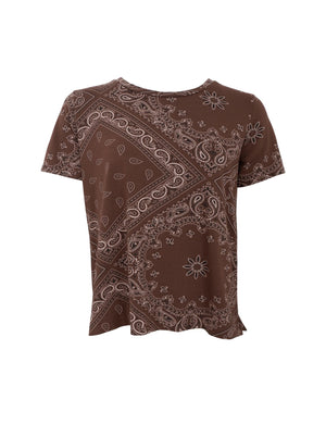 BCZELDA s/s t-shirt - Coffee Paisley
