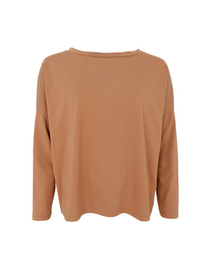 BCMAY loose ls blouse - Tobacco