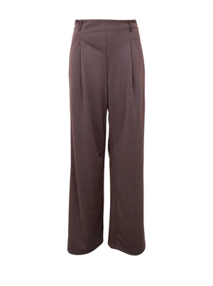 BCTONI pleated pant - Coffee