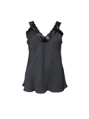 BCBEA black lace top - Dk. Grey