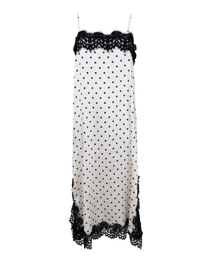 BCEVIE lace strap dress - White Dot