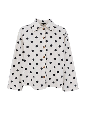 BCELLIE shirt jacket - White Dot