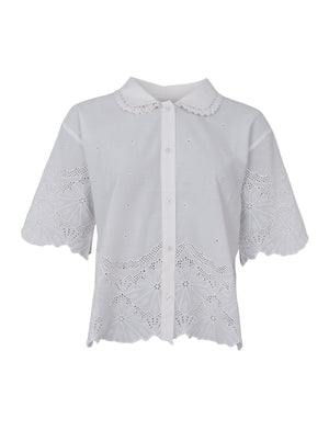 BCAGNETA lace blouse - Off White