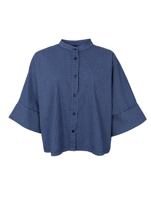 BCALLY loose shirt - Navy