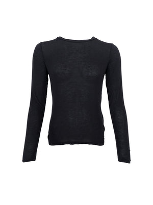 BCALBA LS tee - Black Solid