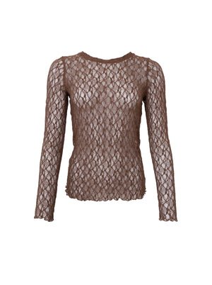 BCCECILY lace blouse - Coffee