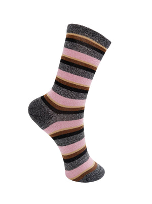 BCBRANDI striped sock - Grey Multi