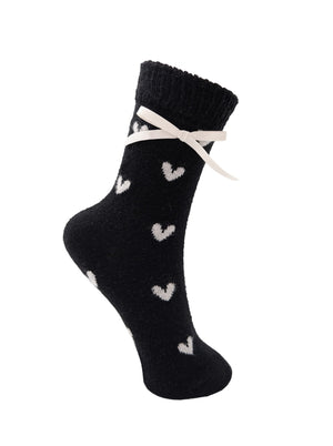 BCFINKA heart sock - Black