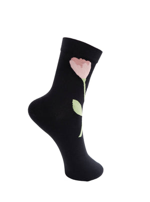 BCFRANCIE flower sock - Black
