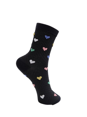 BCFINJA heart sock - Black