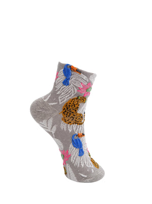 BCELKE animal sock - Lt. Grey