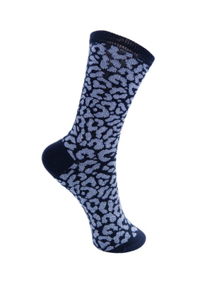 BCSHAWNA lurex sock - Navy