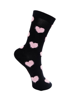 BCMAYLINE heart sock - Black