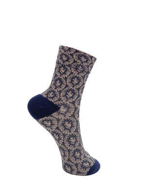 BCMILENA lurex sock - Navy
