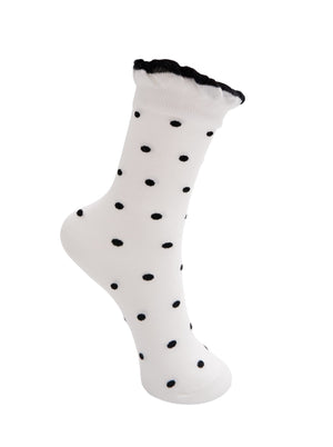 BCLUMINA sock - White w. Dots