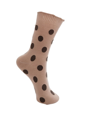 BCMAIKE sock - Latte Dot
