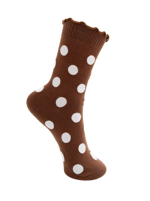 BCMAIKE sock - Mocca Dot