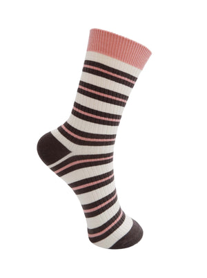 BCBRENDA sock - Soft Pink/Brown