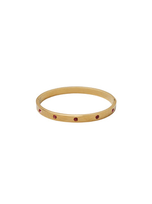 BCGRACE rhinestone bracelet - Gold Coloured w. Pink