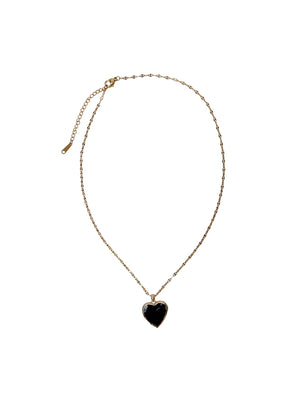 BCTESS amulet necklace - Black/Gold Coloured