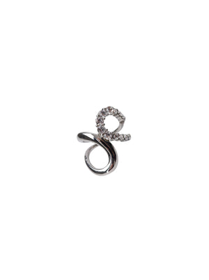 BCBEAU mini scarf ring - Silver Coloured