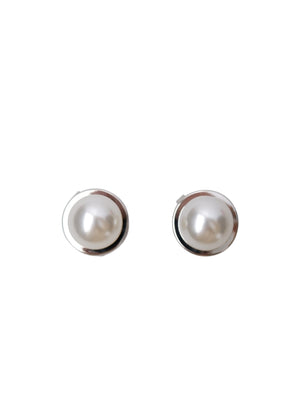 BCDOWNY button covers, 2 pcs. set - Pearl Silver Coloured