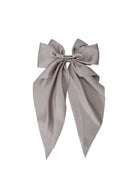BCRENEE satin bow barette - Grey - Black Colour