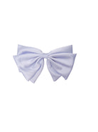 BCINA satin bow barette - Sky Blue - Black Colour
