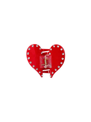 BCHEART glossy hair claw - Red