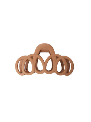BCSWIRL matt hair claw - Camel