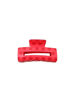 BCBERLIN heart hair claw - Red
