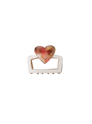 BCQUINN hair claw - Creme w. Rose