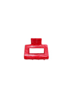 BCBERLIN M marble hair claw - Red