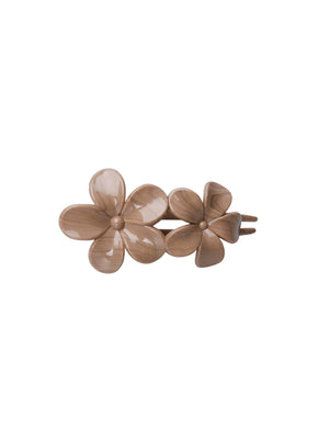 BCROSELLA flower hair clip - Latte