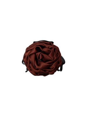 BCSIMONA flower satin hair claw - Coffee