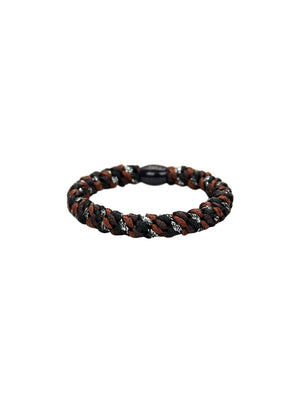 BCKALLY elastic - Brown/Black Mix - Black Colour