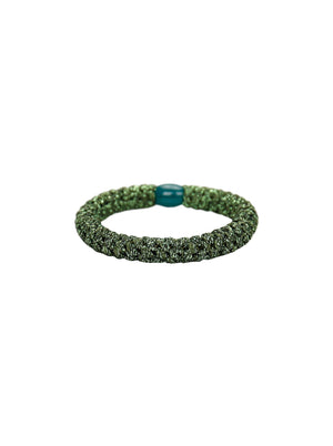 BCKALLY elastic - Shimmer Green - Black Colour