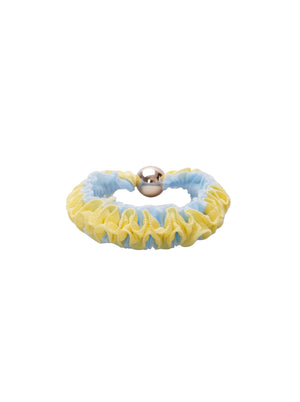BCRIVERA mini scrunchie - Yellow/Blue - Black Colour