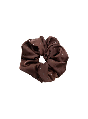 BCTAMARA scrunchie w/stones - Coffee