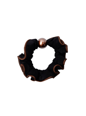 BCTERESA mini satin scrunchie - Black