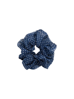 BCHELLA scrunchie - Navy Dot