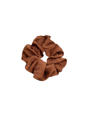 BCMOA satin scrunchie - Coffee