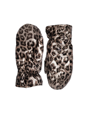 BCNADINA quilted leo mittens - Golden Leo