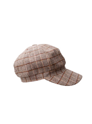 BCROSINA checked cap - Sand