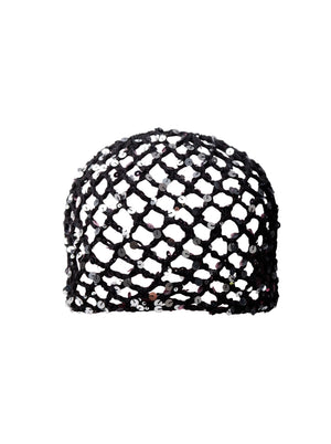 BCDIVINE sequin hat - Black
