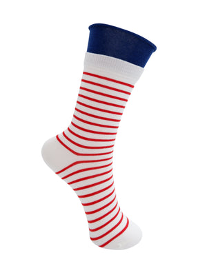 BCWILHELMINE sock - Red Stripe