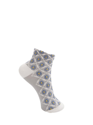 BCLISA jacquard anclet sock - Blue