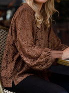 BCMARIE lace shirt - Frappe - Black Colour