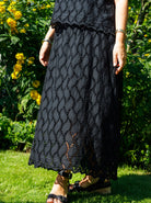 BCFREYA cut out lace skirt - Black - Black Colour