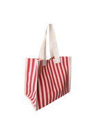 BCPIPER totebag - Red Stripe - Black Colour